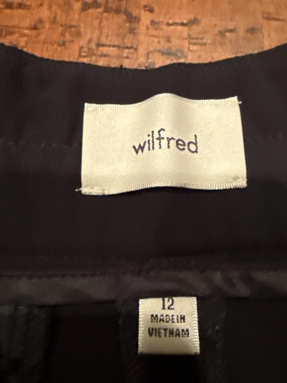 Aritzia Wilfred Women’s 12 Black The Limitless Crepette Wide Leg Dress Pants - Picture 7 of 7